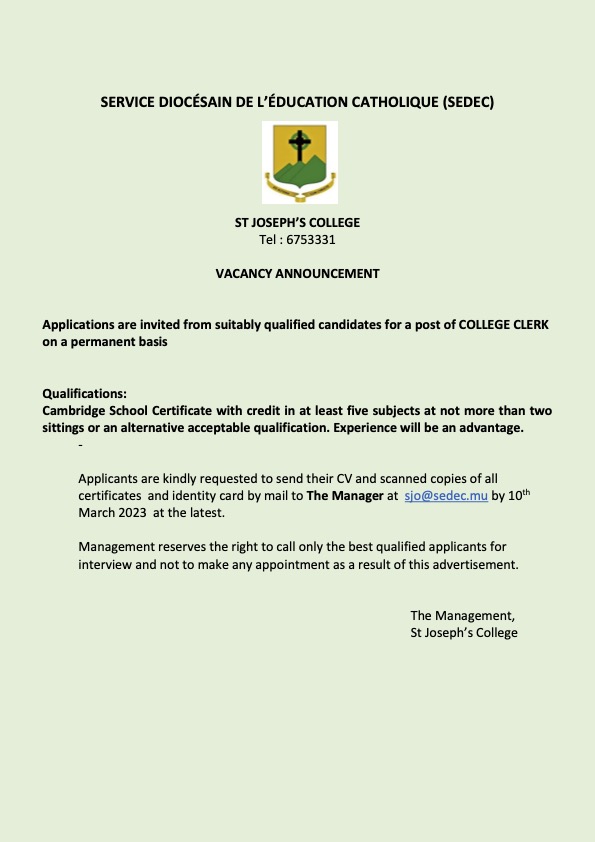 Vacancy